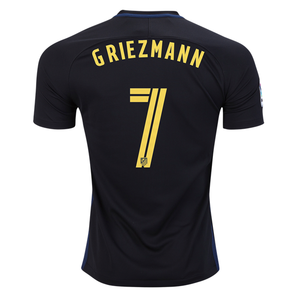 2016-17 Atlético Madrid #7 Antoine Griezmann Away Soccer Jersey